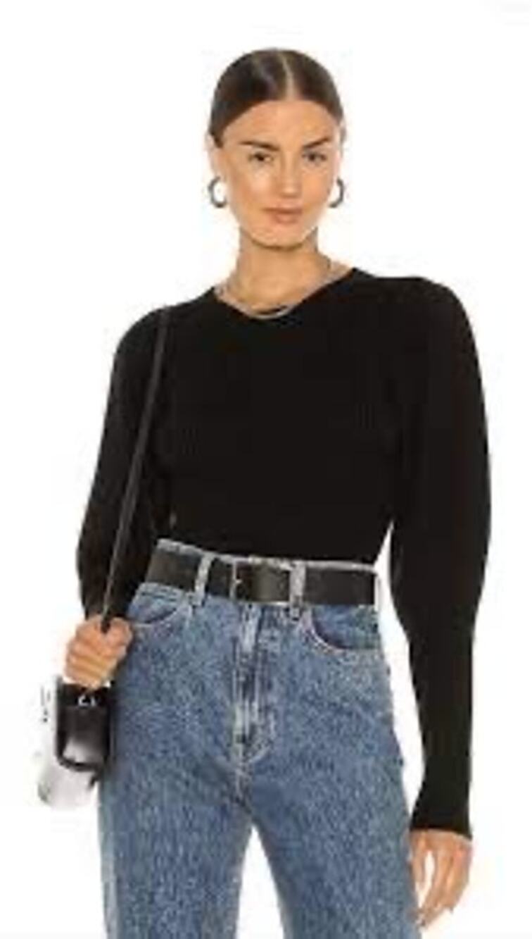 Anine Bing Rowan Puff Sleeve Sweater